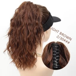 14‘’ Synthetic Short Wave Ponytail Claw Clip in Hair Extension Black Brown Gold Hairpiece for Women