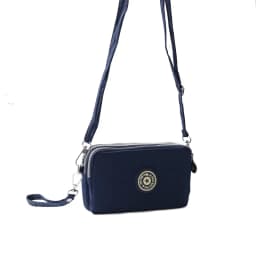 Ladies Girls multifunction 3 layers zipper wallet WaterProof Canvas Fabric Purses Moneybag Coin Purse, Crossbody Cellphone Purse