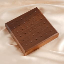 Black Walnut Solid Wood Display Stand for 16G 14G Piercing Jewelry Modern Display Holder with 36 Holes