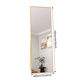 Rosahqnda Full Length Mirror 53x162cm Standing Mirror,Wall Mounted, Leanning, Floor Mirror,Full Body as Dressing Vanity Mirror