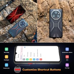 OUKITEL WP55 Pro 5G Rugged Smartphone Unlocked Android 15-48GB+512GB/2TB Rugged Cellphones, 6.6''FHD+Display 108MP Rear Camera