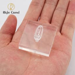 Clear Polished Acrylic Square Jewelry Display Holder Stand for Nose Ring Clicker Hoop Earring Piercing
