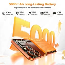 OUKITEL C17 Unlocked Cellphone,Android 16, 6.52-inch Display, 12GB (3+9)GB RAM + 32GB/64GB ROM, 5000mAh Battery, 13MP Camera