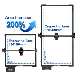 Original RAY5 Extension Parts Kit For LONGER RAY5 20W 10W 5W Engraving Cutting Machine Accessories Expand to 400 * 850mm