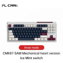 FL·ESPORTS CMK87-SAM Three-Mode Keyboard Full-Key Hot Swap 87-Key 2.4G Wireless Bluetooth Wired Mechanical Keyboard PBT Keycap
