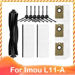 For Imou L11 A L11 Vacuum Cleaner Spare Accessories Main Side Brush Hepa Filter Dust Bag Mop Cloths Rag Replacement Parts