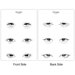 Microblading Practice Skin Pattern Sheet Pre-Printed Brow Mapping Guide Flexible Silicone Pad for Precise Hair Strokes & Shading
