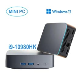 NEW Portable Intel I9 Mini Host Windows 11 Mini PC Intel Core I9 10980HK For Office Study Mini PC 16GB RAM 1/2TB SSD Mini Host 3-Screen Display Intel UHD Graphics PC Mini WiFi 6 BT5.2 Mini PC