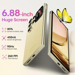 OUKITEL C62PRO 4G Unlocked Cell Phone 6.88" Display, 24GB RAM+256GB ROM/TF 1TB, 5150mAh Smartphone, 1800 Camera
