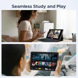 POCKAM P10PRO 10.1 Inch Tablet, Android 16 Tablets with 120Hz Display, 48GB+128GB/2TB, T7250 Octa-Core, 8800mAh, Widevine L1, Gemini AI, 13MP+5MP, 3.5mm Headphone, Tablet with Keyboard, Pen, Black