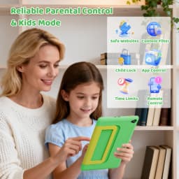 Kids Tablet 10.1 Inch Android 16 Tablet PC 20(3+17)GB RAM 64GB ROM A333 Five‑Core HD LCD Display 5000mAh Children Learning Tablet Only Tablet No Accessories Pink Green