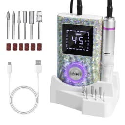 45000RPM Professional Rechargeable Nail Drill Machine for Nails Electric File HD Display Metal Manicure Pen Nail Lathe Sander