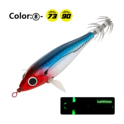 LETOYO 73/90mm floating squid lures luminous squid jig Artificial bait for cuttlefish webfoot octopus sea fishing lures