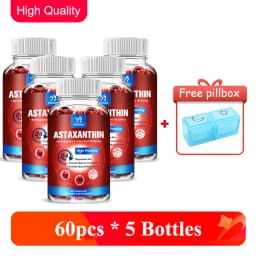 Astaxanthin Capsules - 24mg - Powerful Antioxidant Supplement Support Eye, Skin, Joint, Heart, Brain & Immune System Health