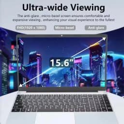 15.6'FUCHU Fingerprint Unlock Notebook Windows 11 Pro Laptops Intel Core I3 6006U 16GB RAM 1TB SSD Laptops Office Computer PC