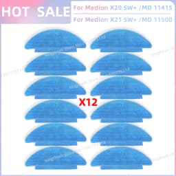 Fit For Medion X20 SW+ / MD 11415, Medion X21 SW+ / MD 11500 Vacuum Parts Main Roller Side Brush Hepa Filter Mop Cloth Dust Bag
