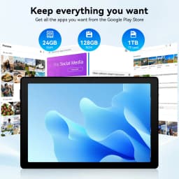 URAO A7L 10.95 Inch Tablet PC Octa Core A523 Android 15 24GB RAM+128GB ROM 6800mAh Battery HD Screen Dual Camera Bluetooth Keyboard Mouse Stylus Full Set Gaming Learning Office Tablet