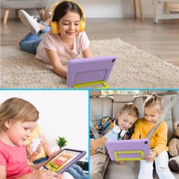 Kids Tablet 10.1 Inch Android 15 Tablet PC 20GB(3+17G) RAM 64GB ROM A333 Five‑Core HD LCD 5000mAh Parental Control Children Learning Tablet Only Tablet