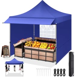 Gazebo 3x3 Waterproof Stable Winterproof with Awnings and Sidewalls,UV Protection 50+ Pop-up Gazebo Foldable Party Tent for Gard