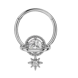 16G Stainless Steel Septum Ring Nose Hoop Ring Bee Bat Septum Piercing Cartilage Hoop Helix Tragus Daith Small Earrings