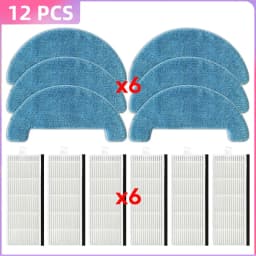 Fit For( Danhui X420 / Haier HSR Care / KitFort KT 590 / Isweep D520 / Gutrend Style Aqua 200 ) Brush Filter Mop Cloth Parts