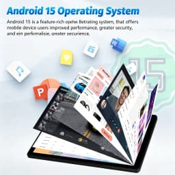 10.1 Inch Tablet Android 15 OS GMS Certified Tablets 2.0 GHz 20GB RAM 64GB ROM 1TB Expand WiFi 6 Bluetooth 5.4 Dual Camera