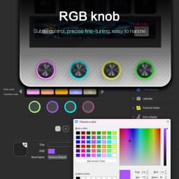 Mirabox N4 Pro Visual Stream Deck, 10-Key Programmable Macro Keyboard, Stream Controler for OBS Twitch YouTube Streaming