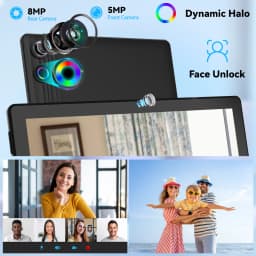 A10L Octa Core Android Tablet PC 10.1 Inch HD LCD Laptop Style Tablet Android 15 24GB(4+20 Virtual) RAM 64GB ROM 5000mAh Type‑C Complete Full Accessories Set Portable Tablet PC For Home Study Entertainment