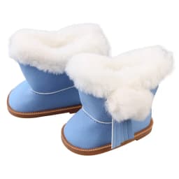 Winter Warm Doll Clothes Outfit For American 18 Inch Girl& 43Cm Baby New Born Doll Shoes Grid Coat Suit For Generation Toy Girl