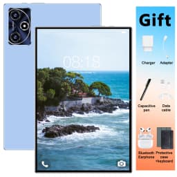 10.36 Inch HD 5G Tablet 2025 Android 13 16GB RAM 1TB ROM 12000mAh 10 Core Dual SIM WiFi GPS WPS Dual Camera With Keyboard