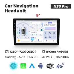 NaviFly 9 10 inch 1280*720 Car Multimedia Video Player Universal Stereo Radio GPS For Volkswagen Nissan Hyundai Kia Toyota