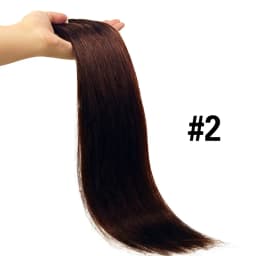 Straight Clip In Human Hair Extensions Brown Unprocessed Hair Extensions Full Head Brazilian Hair Seamless Clip Ins Extension
