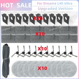 Fit For Dreame L10s Ultra Gen 3/ L40 Ultra/X40 Ultra/ L30s Pro Ultra Heat, MOVA P50 Pro Ultra/P10 Pro Ultra Brush Filter Mop Bag