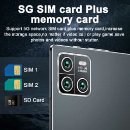 5G Tablet Pc Android 13 Google Play 14 Core 10.36 Inch Dual Cameras Dual SIM Phone Call Bluetooth Tablets Wifi 16GB + 1TB ROM