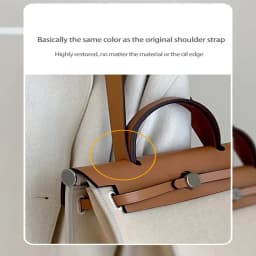 CRAZYSMITH 100% Genuine Leather Bag Strap For Hermes Herbag31 Short Shoulder Straps 110CM Modified Replacement Bag Accessories