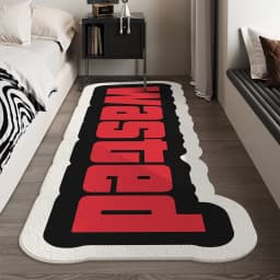 VIKAMA WASTED Bedside Floor Mat Unique Doormat Welcome Mat Rug For Bedroom Carpet For Live Room Runner Rug Home Decor