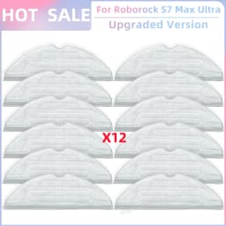 Fit for Roborock S7 Max Ultra Q100TSC Parts Main Roller Side Brush Hepa Filter Mop Pad Cloth Dust Bag Replacement Accessories