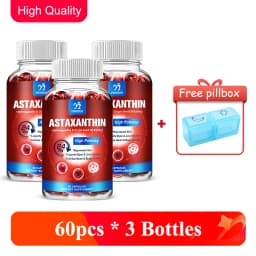 Astaxanthin Capsules - 24mg - Powerful Antioxidant Supplement Support Eye, Skin, Joint, Heart, Brain & Immune System Health
