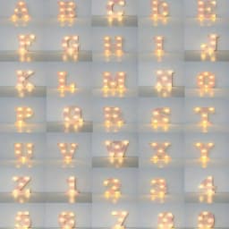 Customizable LED Letter Lights – Battery-Powered, Versatile for Parties, Home & Festive Decor