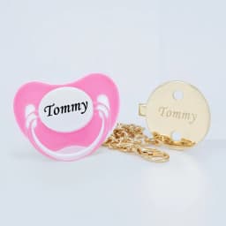 MIYOCAR personalized gold bling pacifier and all gold pacifier clip BPA free dummy unique design gift baby shower