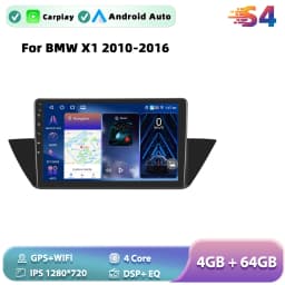 Podofo Android Car Radio For BMW X1 2010-2016 Carplay Android Auto Multimedia Player GPS Navigation RDS Head Unit