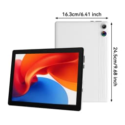 URAO 10.1 Inch Octa Core Tablet PC 10(3+7)GB RAM 64GB ROM Android 14 LCD 1280*800 HD 5000mAh Lightweight Student Daily Tablet Support TF Card 1TB Expand Back To School Study Entertainment Tablet