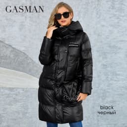 GASMAN Winter Down Jacket Women Warm Long Classic zipper Belt Design Pocket Hooded Slim Parkas Female Coat MG-81037