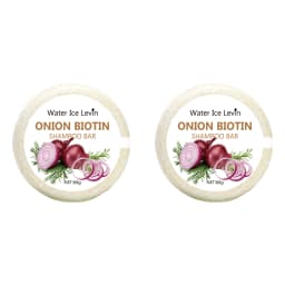 Onion & Biotin Shampoo Bar - 60g, Suitable for All Hair Types, Moisturizing and Smoothing, Rich in Rosemary Extract