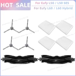 Fit For Eufy Clean L50, L50 SES, L60, L60 SES, L60 Hybrid, G50, G50 Hybrid Accessories Parts Roller Side Brush Filter Dust Bag