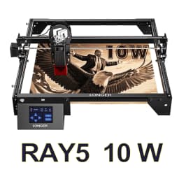 LONGER 20W 10W 5W Smart Laser Cutter & Engraver 400x400mm WiFi Touchscreen Laser Cutting Engraving Machine for Wood Acrylic Leather Metal DIY Workshop LightBurn LaserGRBL