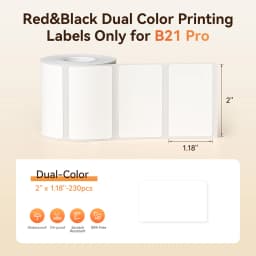Niimbot Red & Black Dual Color Thermal Label Paper for B21 Pro Printer 300dpi Photo Paper With Adhesive Backing Card Stickers
