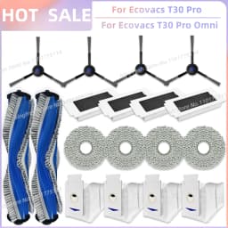 Fit For Ecovacs T30 Pro Omni / T30 OMNI, Ecovacs T30e Pro, YEEDI M12 ULTRA PLUS/M12 Pro+ Parts Brush Filter Bag Mop Cloth