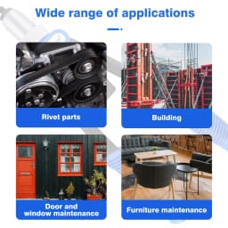 Heavy Duty Rivet Nut Pliers Kit, Hand Riveter with 150pcs Thread Rivet Nuts M5 to M12– Portable Rivet Nut Gun for Metal,Plastic