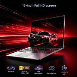 ACEMAGIC S16 16 Inch Laptop 24GB LPDDR5 RAM 512GB SSD AMD Ryzen 7 H255 Windows 11 Pro WiFi 6 Notebook AMD Radeon™ 780M Backlit Keyboard up to 4.9GHz 180° Foldable